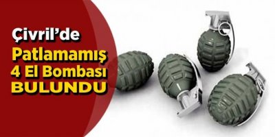 Çivril'de Patlamamış 4 El Bombası Bulundu