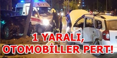 Denizli'de Kaza,1 Yaralaı 2 Araç Pert!